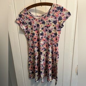 (3/$20) George girls 10/12 multicoloured floral short sleeve dress